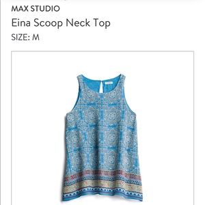 Max Studio Eina Scoopneck Top